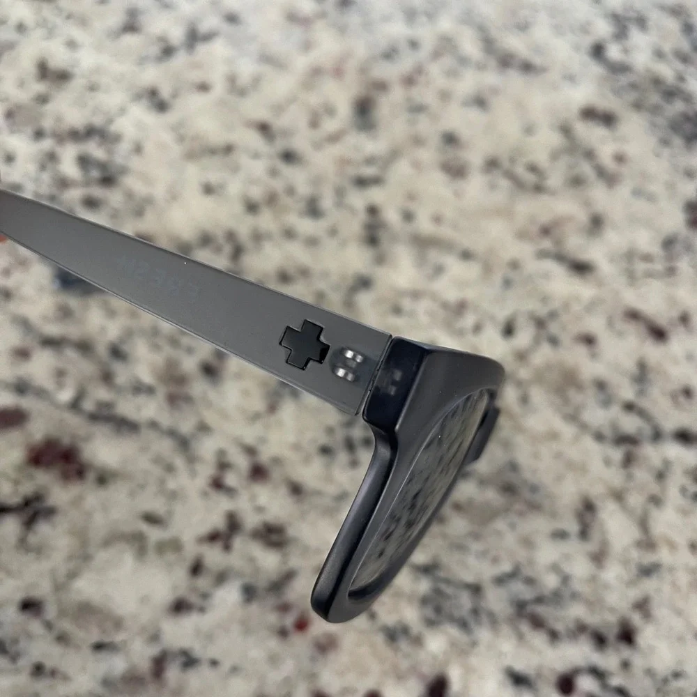 Spy Optic Shandy Matte‎ Grey Silver Mirror Square Sunglasses 52-20-147